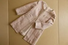 トゥモローランド BALLSEY ボールジィ ノーカラーコート 38 ベージュ