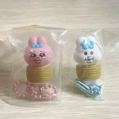 おぱんちゅうさぎ マスコット キーホルダー 2種セットのサムネイル