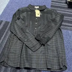 MCGREGOR ダークグリーン チェック柄 長袖シャツ