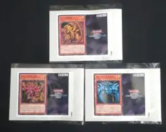 遊戯王オリジナルラベル缶 サントリー ステッカー オシリス オベリスク ラー