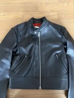 GU and beautiful people シングルライダースブルゾン