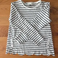 ストライプ柄 長袖カットソー