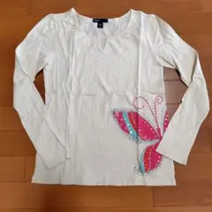 GapKids バタフライ柄 長袖カットソーＴシャツ 150