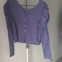 w closet パープル 長袖 カーディガンのサムネイル