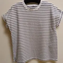UNITED ARROWS　刺繍ロゴTシャツ ボーダー
