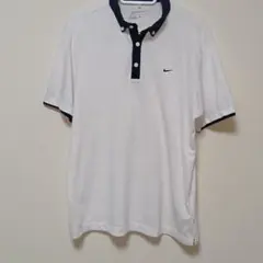 NIKE Golf ポロシャツ XL ホワイト DRI-FIT　混紡素材のサムネイル