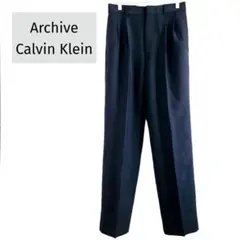 美品 archive【Calvin Klein】ワイドスラックス ワイドパンツ