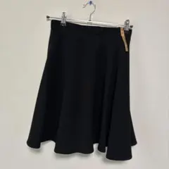 黒 フレアスカート ひざ丈　Mサイズ