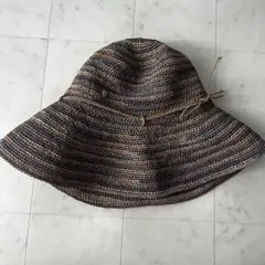 美品♡ヘレンカミンスキー プロヴァンス10 ラフィアハット ロゴ