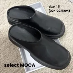 【select MOCA】 フェイクレザースライドシューズのサムネイル