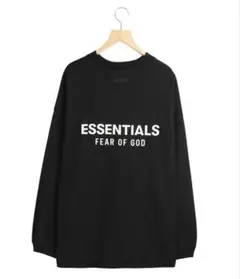 ESSENTIALS FEAR OF GOD ブラック ロングTシャツ XS