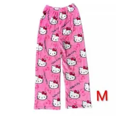ハローキティ ルームウェアパンツ Mサイズ モコモコタイプのサムネイル