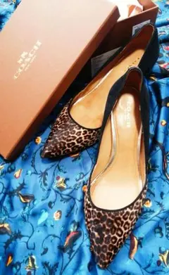 COACH パンプス ハラコ×スウェード 37
