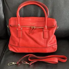 kate spade レザーショルダーバッグ レッド