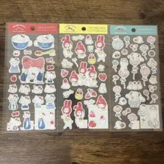 トコロコムギ×サンリオキャラクターズ　ステッカー　3枚セット