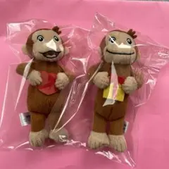 ぬいぐるみ　小　おさるのジョージ　2体セット