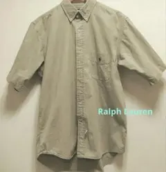 Ralph Lauren コットン100%半袖シャツ ベージュ