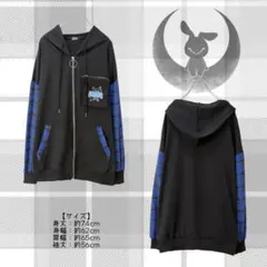 【NieR】BLUE CHECK袖切り替えデザインZIP OUTERのサムネイル