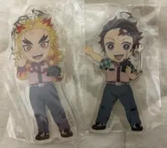 鬼滅の刃 竈門炭治郎 煉獄杏寿郎 ドームシティ アクリルキーホルダー 2点セット