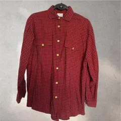 【処分価格】【古着/メンズ】赤黒チェックネルシャツ