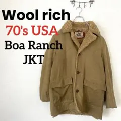 wool rich ウールリッチ　70s ボアランチジャケット　USAのサムネイル