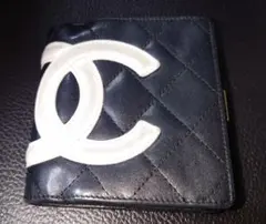 CHANEL　カンボンライン　二つ折り財布