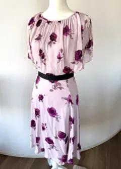 値下げ❣️Kate Spade 花柄ピンク半袖ワンピース