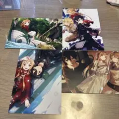 ソードアート・オンライン 劇場版 特典 3点セット 色紙 カード 非売品