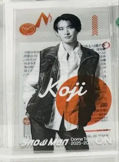 SnowManのグッズ　ONのクリアステッカー　向井康二