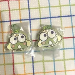 【2個セット】けろけろけろっぴ　ラバーキーホルダー　サンリオ　ケロロ軍曹　ガチャ
