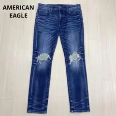 ◆ AMERICAN EAGLE ダメージ スキニー デニム ジーンズのサムネイル