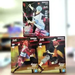 銀魂 新劇場版☆吉原大炎上☆坂田銀時 神楽 神威 フィギュア 3体セット
