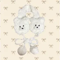 くまさんイヤーマフ　ハンドメイド