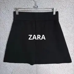 ZARA ニットスカート ミニ丈 黒 ブラック