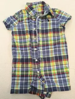 Ralph Lauren チェック柄ロンパース