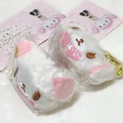 【しろうさ／2個セット】シュガーバニーズ どこでもぬいぐるみチャーム