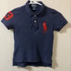 ポロ・ラルフ・ローレン ネイビー 半袖ポロシャツ 110 4T