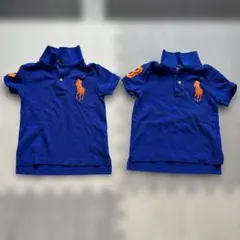 Polo by Ralph Laurenブルー ポロ3T/100 2枚セット双子