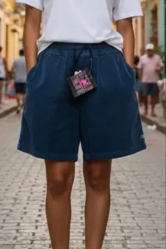 OP ダークブルー コーデュロイ ショートパンツ 新品タグ付き