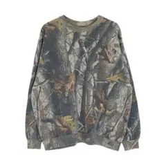 90s vintage リアルツリーカモ スウェット トレーナー 迷彩