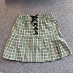 JENNI love チェック柄レースアップスカート 140cm