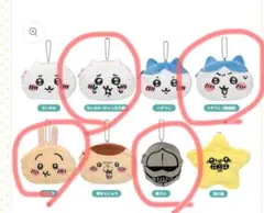 ちいかわトレーディングおかおポーチ4種類セット（ちいかわ、ハチワレ、鎧、うさぎ）
