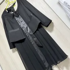 レディース 4L フォーマルドレス 式典 ワンピース ジャケットセット 黒 白