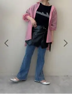 【新品未使用タグ付き】レプシィム　よく伸びデニムパンツ　インディゴブルー　M