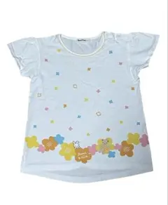 ファミリア 半袖Tシャツ 花柄 クマ 120