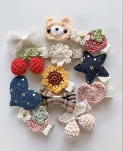 ベビー&キッズヘアクリップ♡限定12個セット 在庫のみ