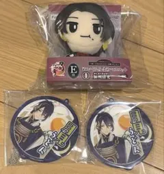 フリューくじE賞 ぬいぐるみまめマスコット 加州清光　F賞コースター