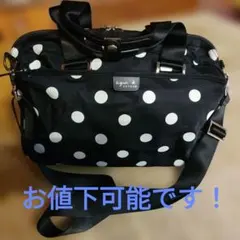agnès b. VOYAGE ドット柄ショルダーバッグ