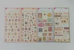 新品 ダイソー シール ベアーズコレクション ４種セット