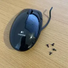 고장·부품용 분해품 로지텍 유선 레이저 마우스 LS1t 블랙